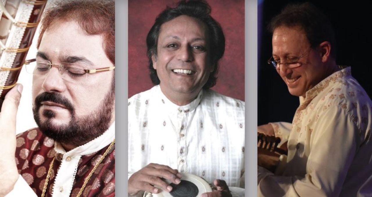 Galakonzert indische Musik mit Kushal Das, Sitar; Swapan Chaudhuri, Tabla; Ken Zuckerman, Sarod